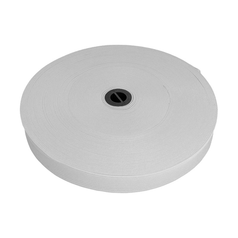 Knitted elastic tape 20 mm (336) light grey polyester 25 mb