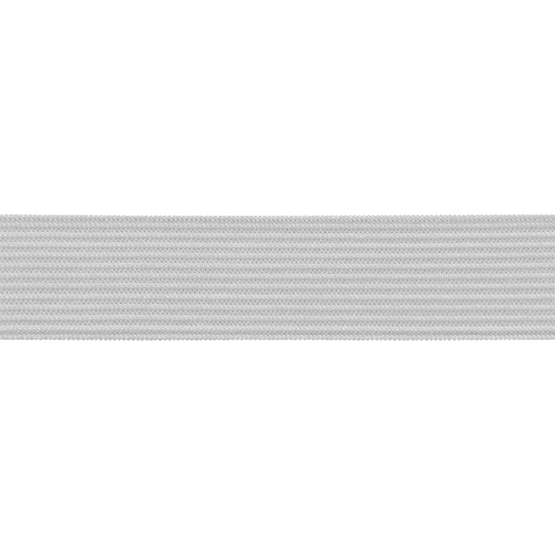 Elastischer band flach gestrickt 20 mm (336) Hellgrau polyester 25 lm
