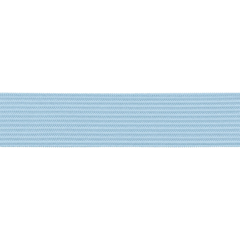 Knitted elastic tape 20 mm (351) sky-blue polyester 25 mb