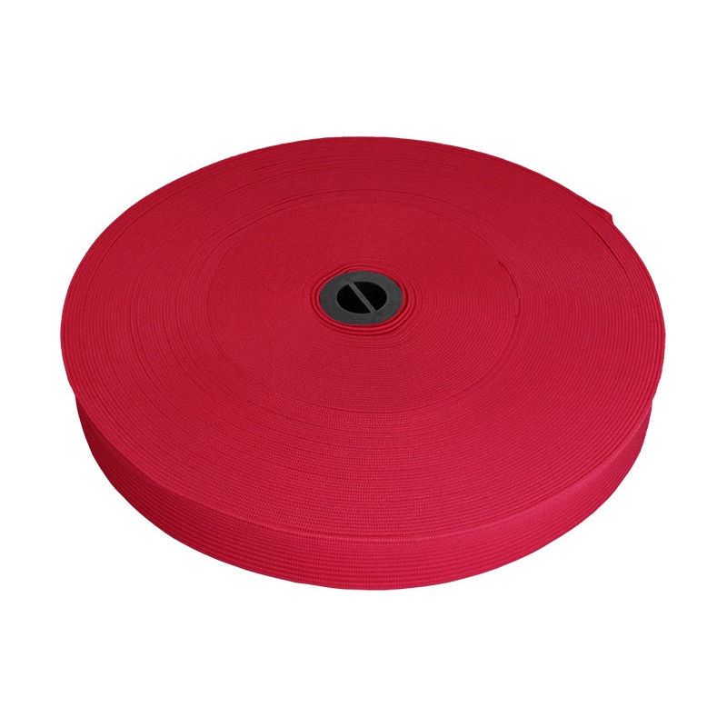 Elastischer band flach gestrickt 20 mm (516) Rosa polyester 25 lm