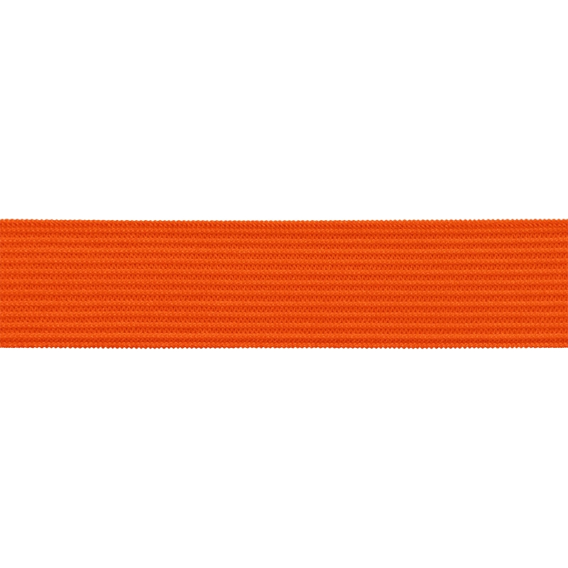 Elastischer band flach gestrickt 20 mm (523) Orange polyester 25 lm