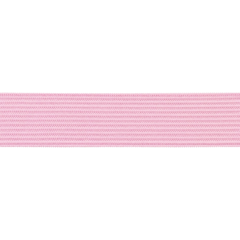 Elastischer band flach gestrickt 20 mm (552) Hellrosa polyester 25 lm