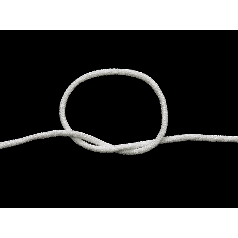ELASTIC CORD 2 MM   WHITE 501 POLYESTER 1250       MB