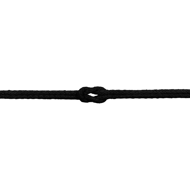 Sznurek bawełniany 5 mm czarny (0099)