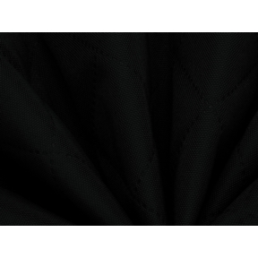 Tkanina Oxford pikowana wodoodporna karo (580) czarna 25 mb