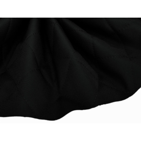 Tkanina Oxford pikowana wodoodporna karo (580) czarna 25 mb