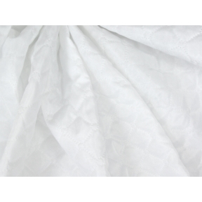 Podszewka pikowana karo + kółko 3x3 (501) biała