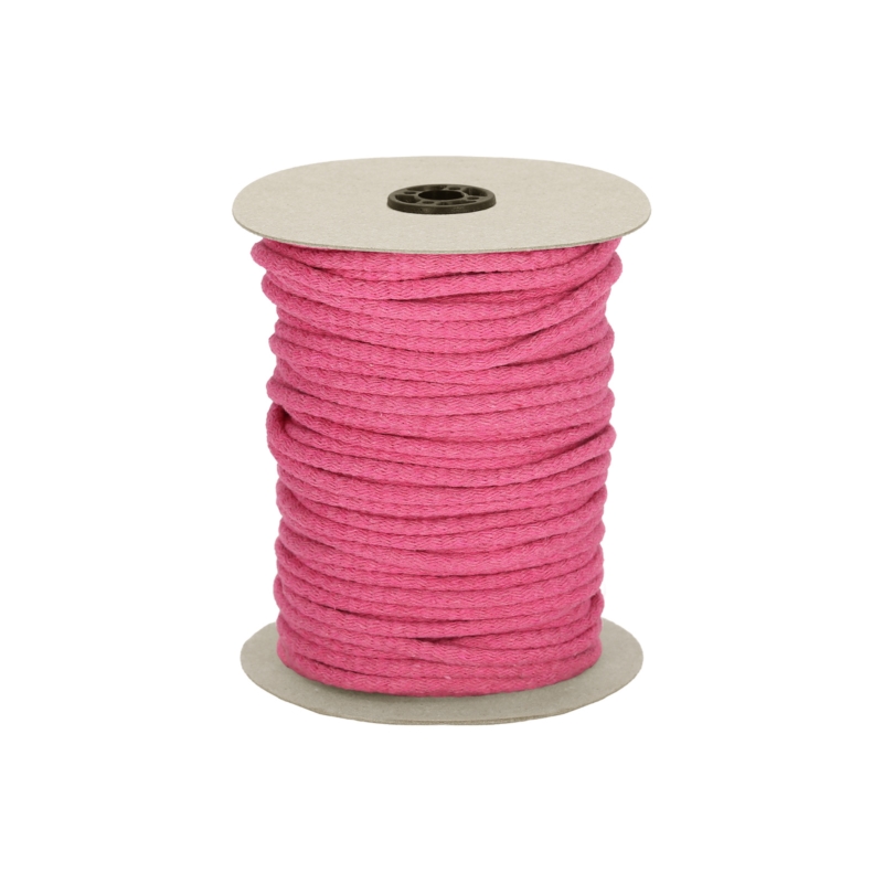 Sznurek bawełniany 7 mm różowy (516)