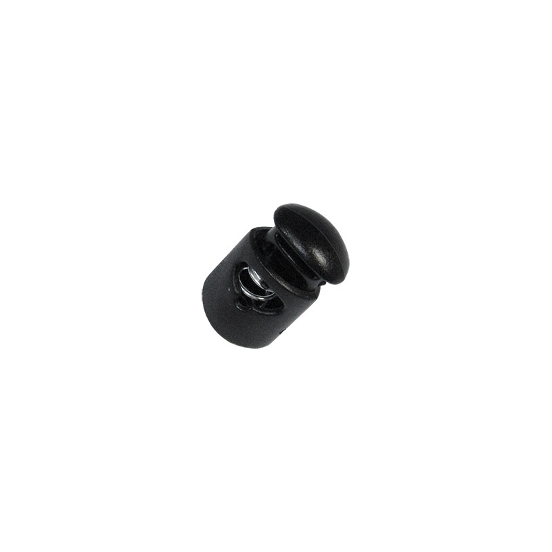 Plastic string stopper 4/5 mm (305-3039) single kornel černý 100 ks