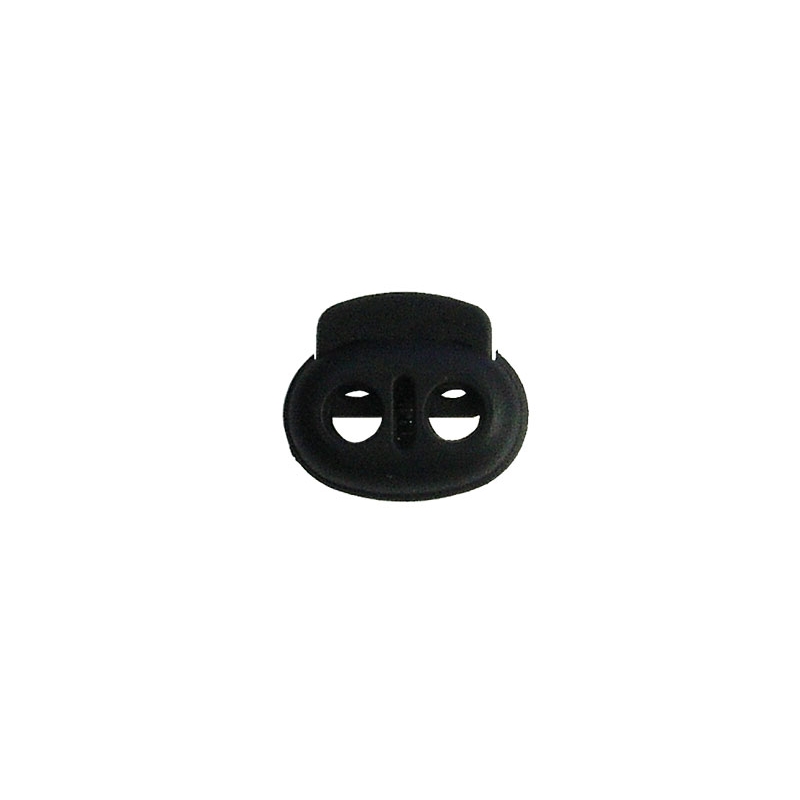 Plastic  string stopper 3 mm double černý 500 ks