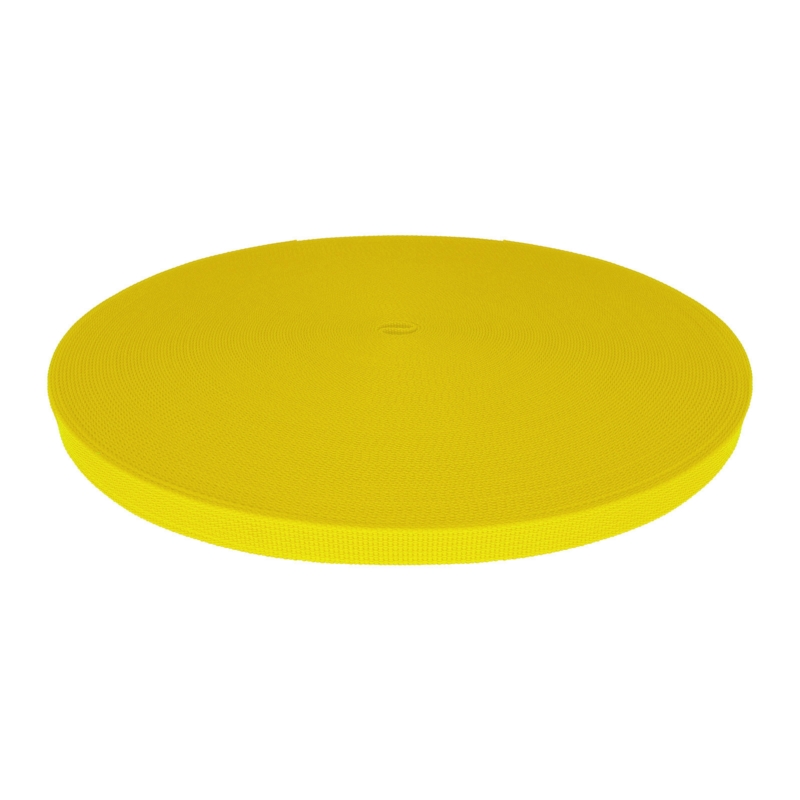 Taśma nośna rypsowa 10 mm żółta (504)