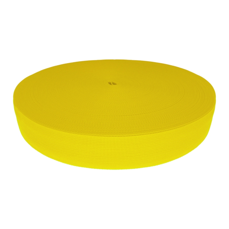 Taśma nośna rypsowa 40 mm żółta (504)