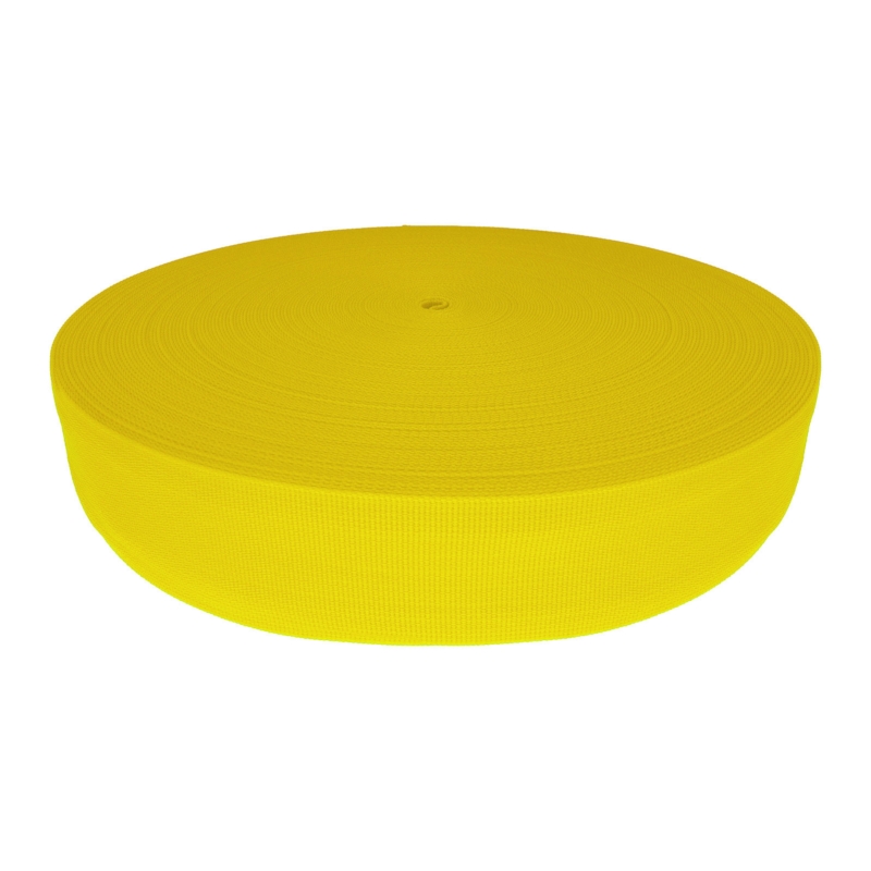 Taśma nośna rypsowa 50 mm żółta (504)