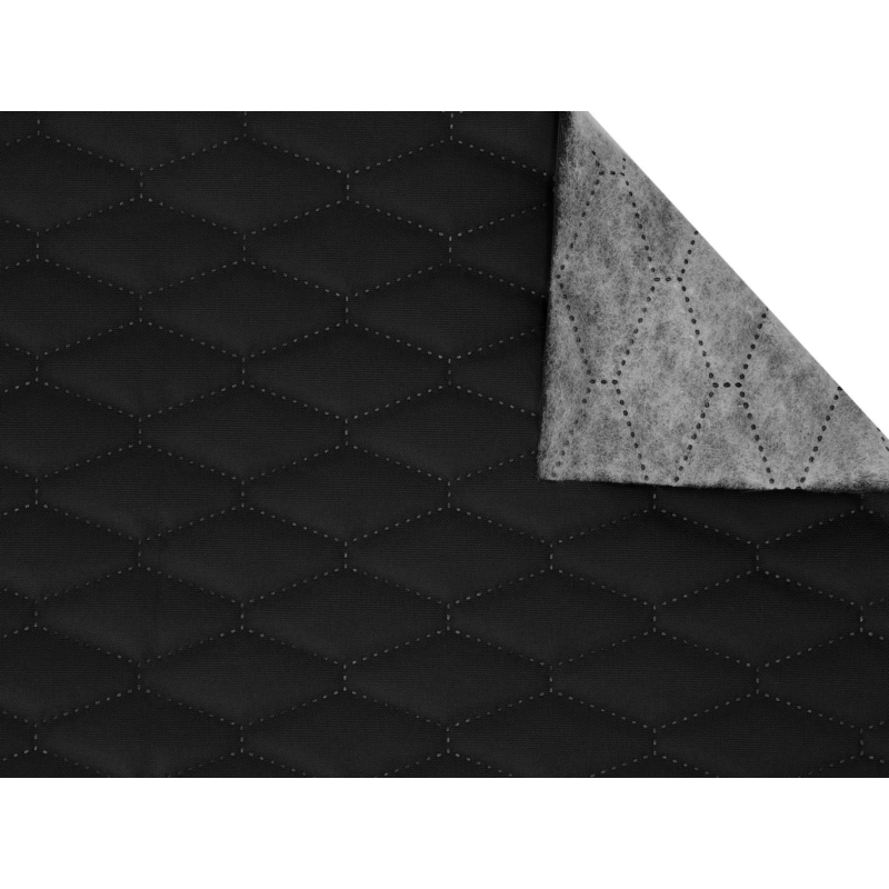 Polyester-steppstoff 600d pu-beschichtet premium schwarz 160 cm 25 lm