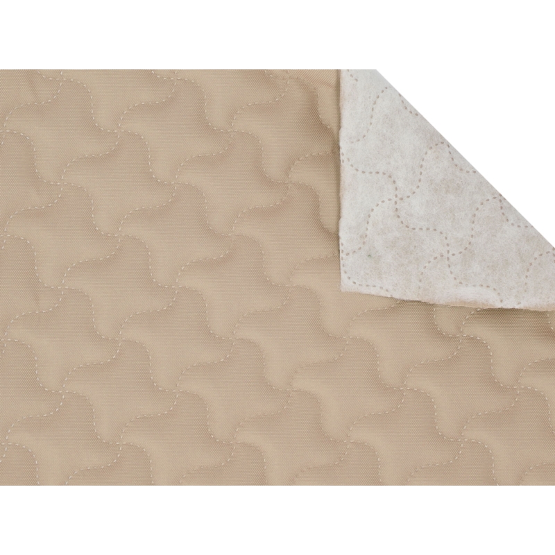 Quilted polyester fabric Oxford 600d pu*2 waterproof (098) beige 160 cm 25 mb