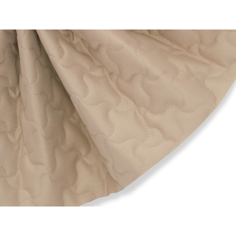 Quilted polyester fabric Oxford 600d pu*2 waterproof (098) beige 160 cm 25 mb