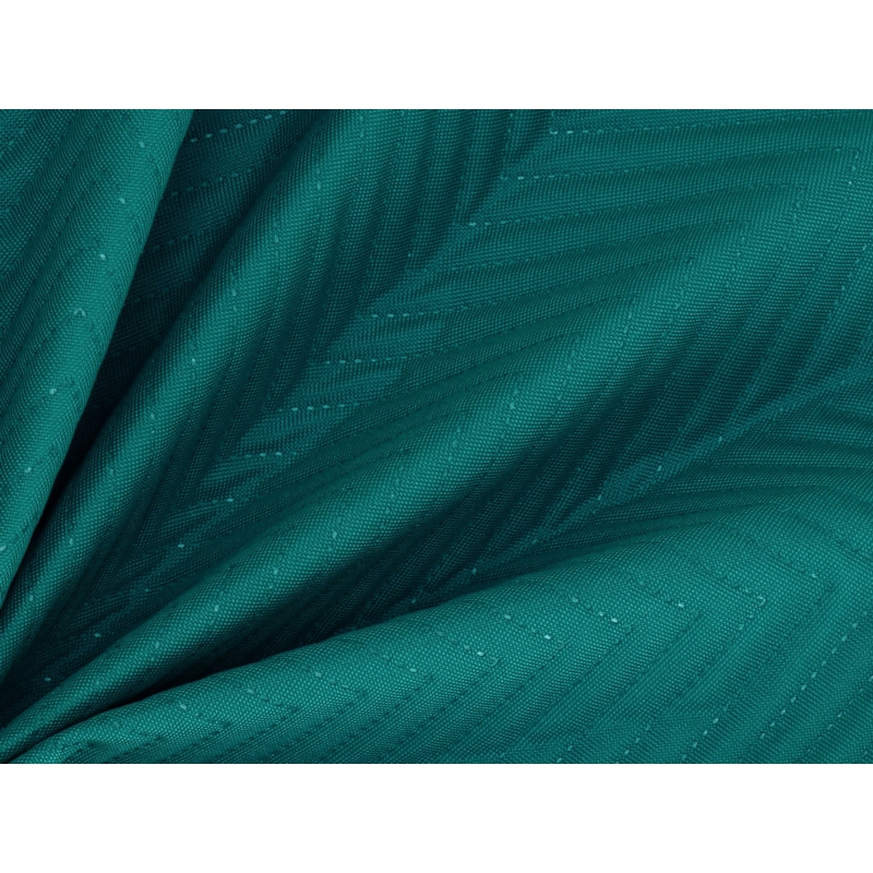 Quilted polyester fabric Oxford 600d pu*2 waterproof honeycomb (605) dark teal 160 cm 25 mb