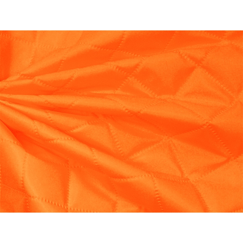 QUILTED  POLYESTER  FABRIC  420D PU KARO COVERED ORANGE NEON 1002 150 CM&nbsp25 MB