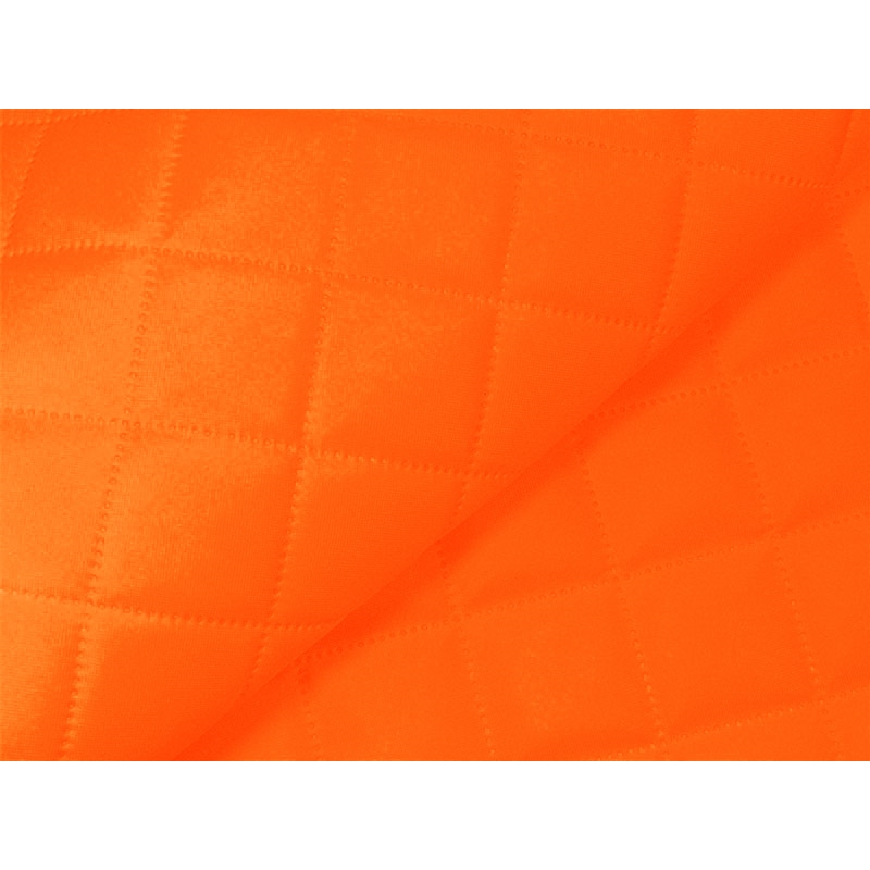 QUILTED  POLYESTER  FABRIC  420D PU KARO COVERED ORANGE NEON 1002 150 CM&nbsp25 MB