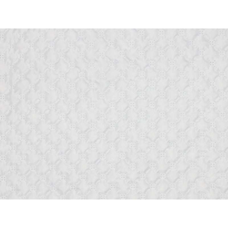 QUILTED  POLYESTER  LINING FABRIC SNOWFLAKE&nbsp180T (501)  WHITE 150 CM  25 MB