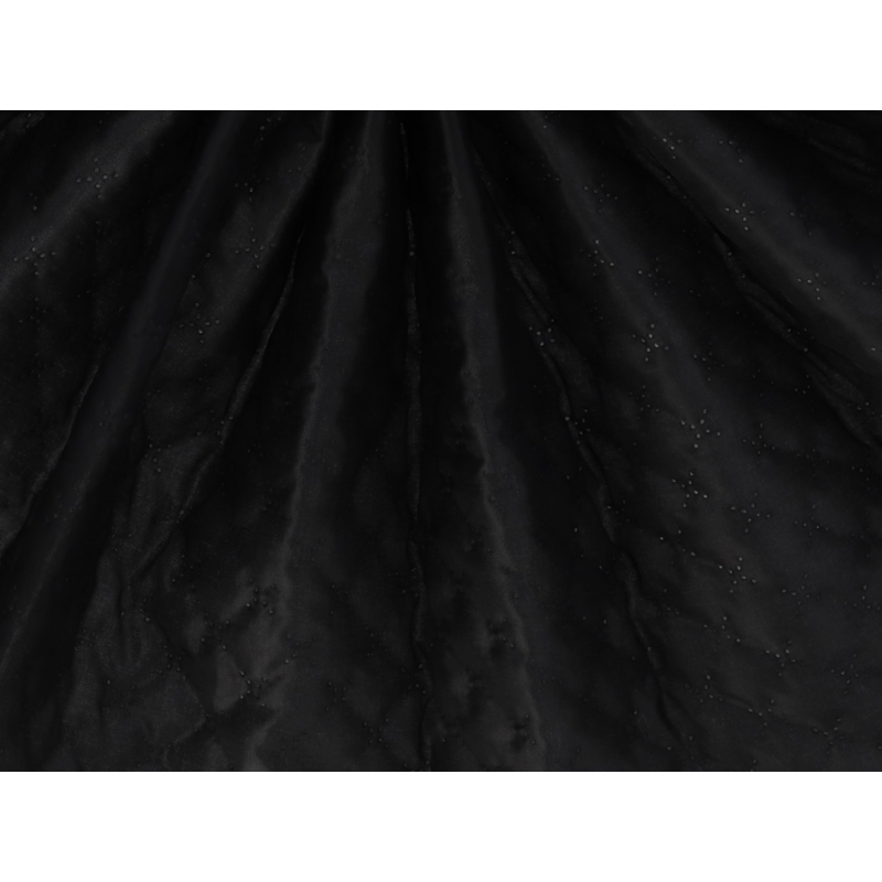 Podszewka pikowana wzór snieżynka  (580) czarna