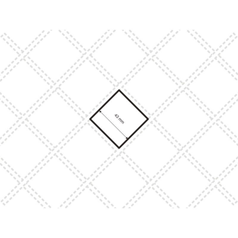 Podszewka pikowana wzór szachownica  (501) biała