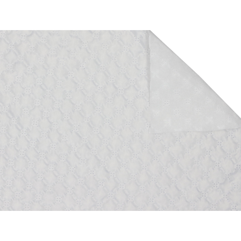 QUILTED  POLYESTER  LINING&nbsp FABRIC SNOWFLAKE&nbsp180T (501)  WHITE 150 CM  MB