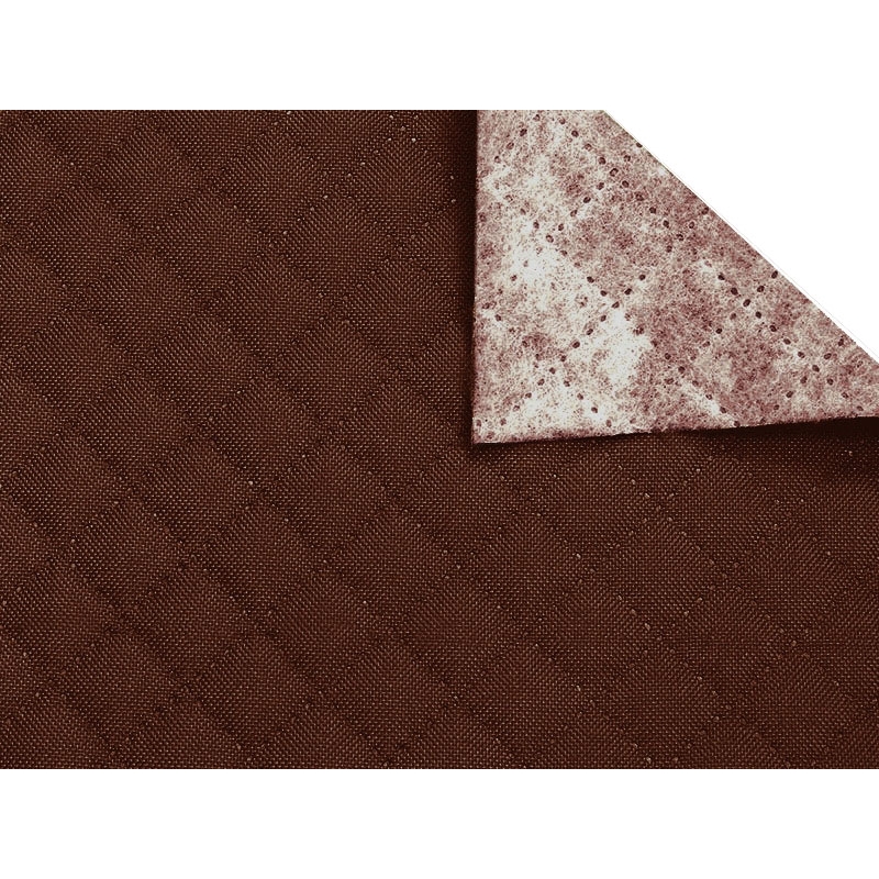 Quilted polyester fabric Oxford 600d pu*2 waterproof karo (568) brown 160 cm 25 mb