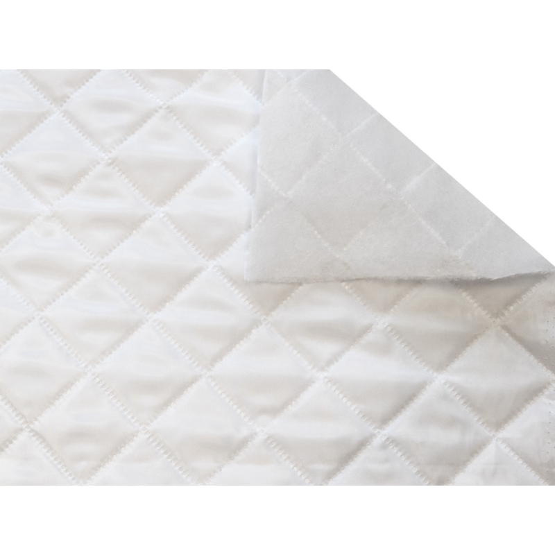 QUILTED  POLYESTER LINING   FABRIC 180T (501) WHITE 150 CM