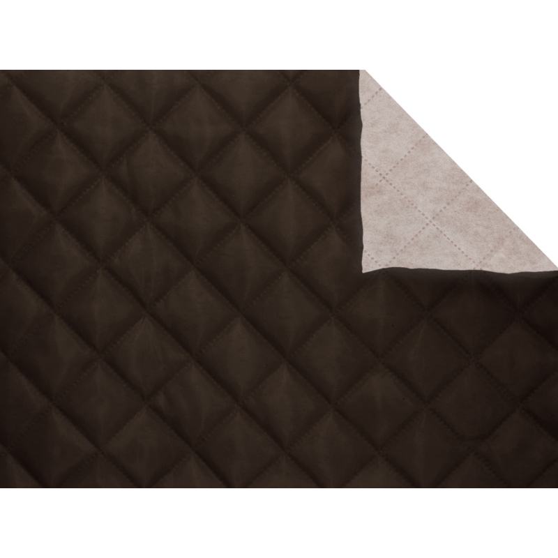 QUILTED POLYESTER LINING  FABRIC 180T (141) BROWN 150 CM 1 MB