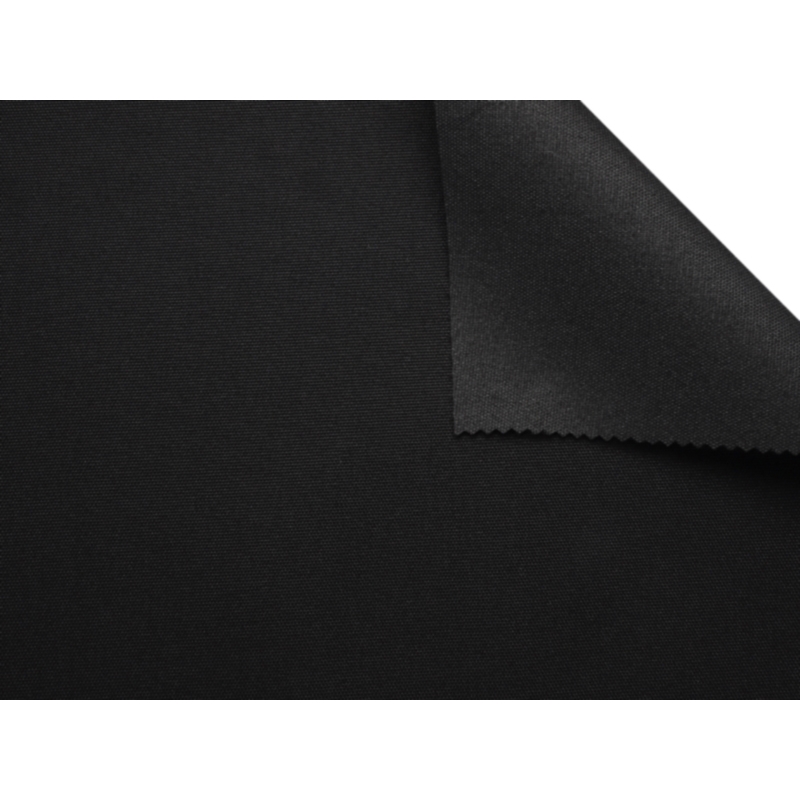 Polyester fabric Oxford 900d pu*2 waterproof (580) black 160 cm