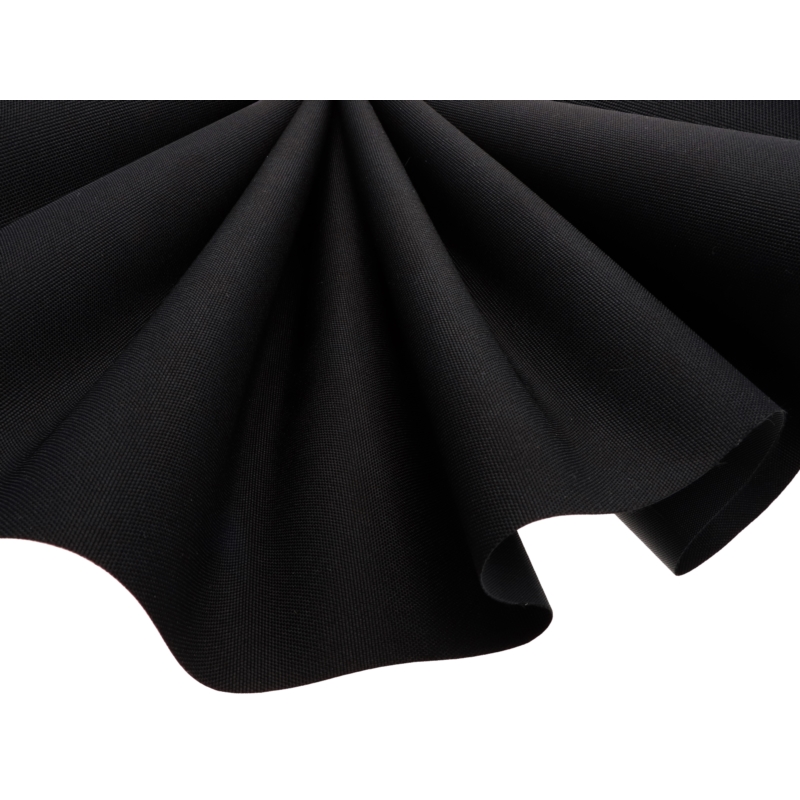 Polyester fabric 900d waterproof pvc-d a-grade covered black -580 150 cm