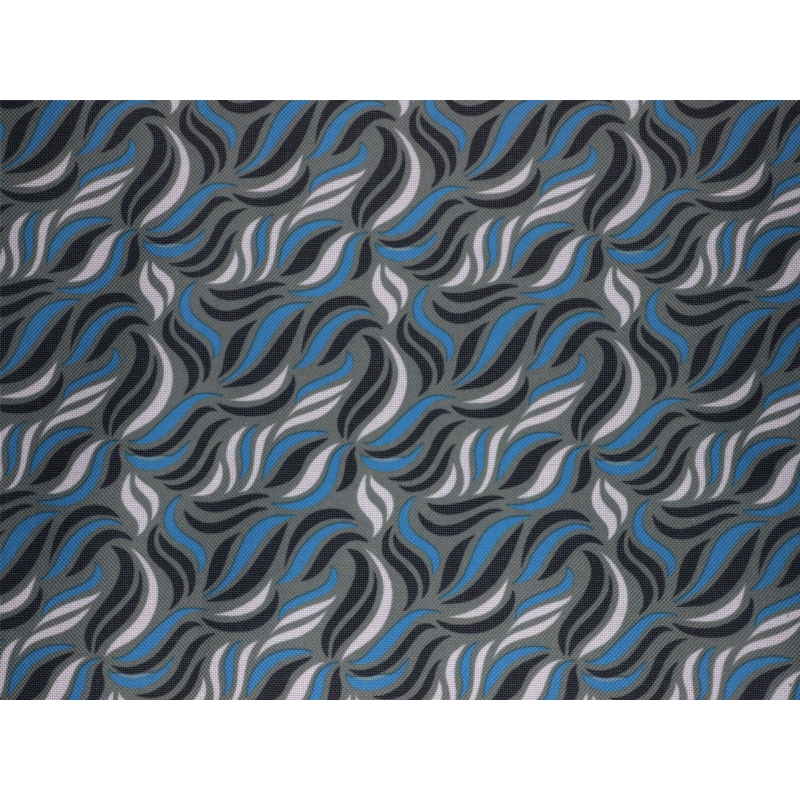 Polyester-stoff premium 600d*300d wasserdicht pvc-f-beschichtet blaue Welle 19 150 cm 50 lm