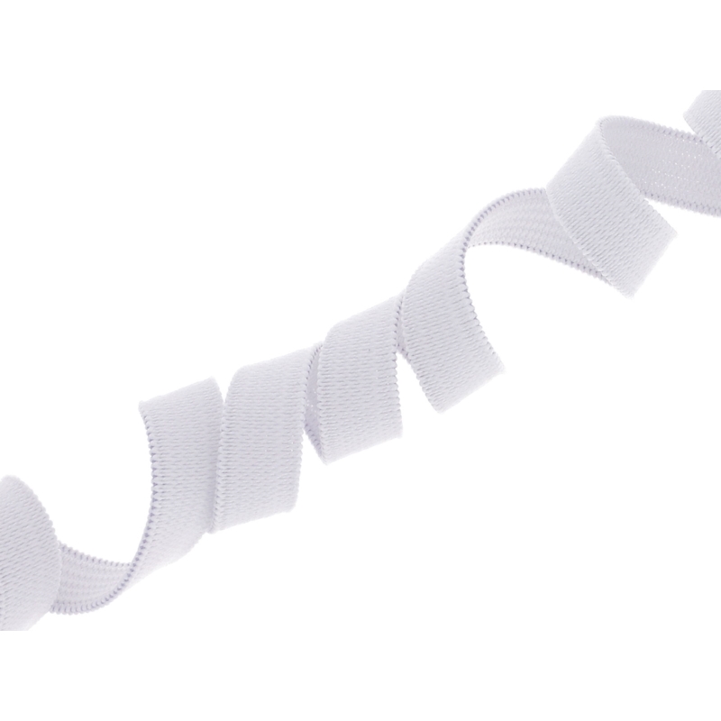 WOVEN ELASTIC TAPE 10 MM (501) WHITE  POLYESTER 100 MB