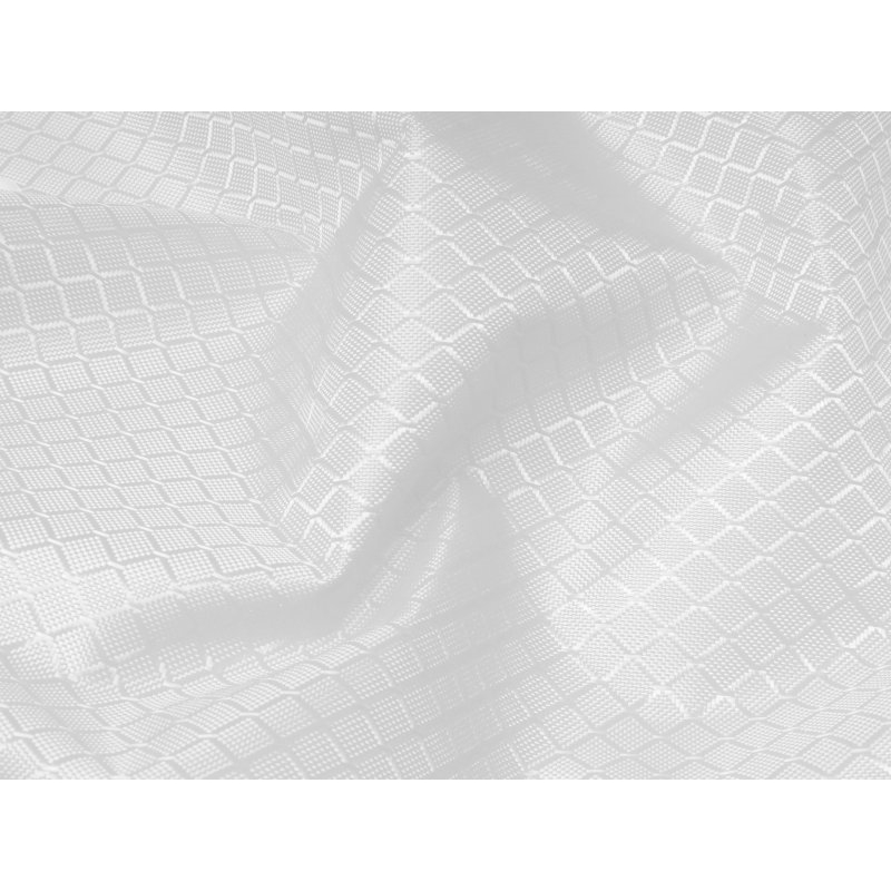 Tkanina poliestrowa 420D PU plastry (501) biała