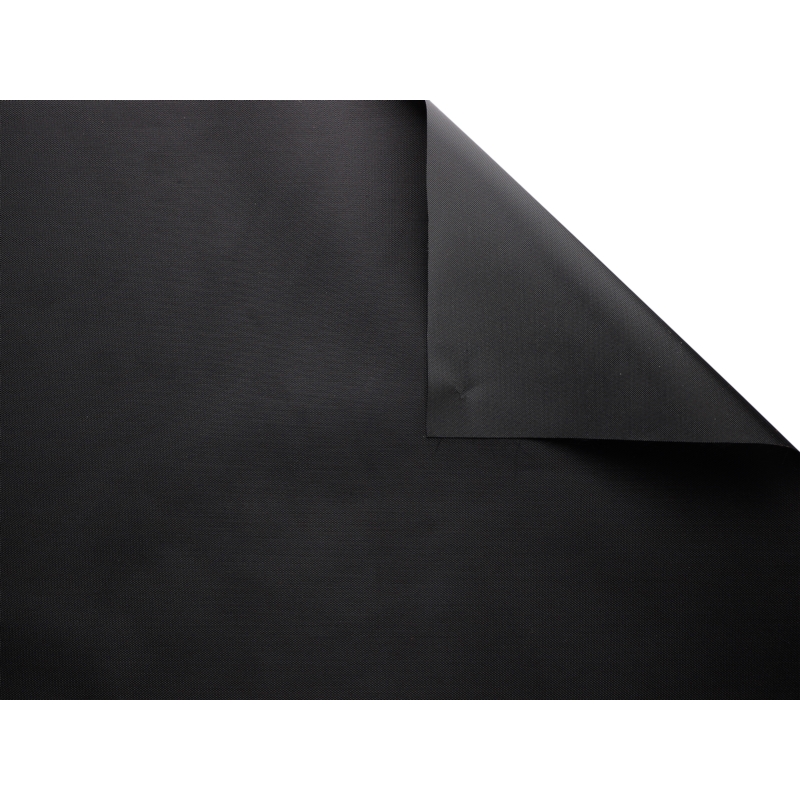 NYLON FABRIC   210D  PVC-F A-GRADE COVERED BLACK 580 150 CM