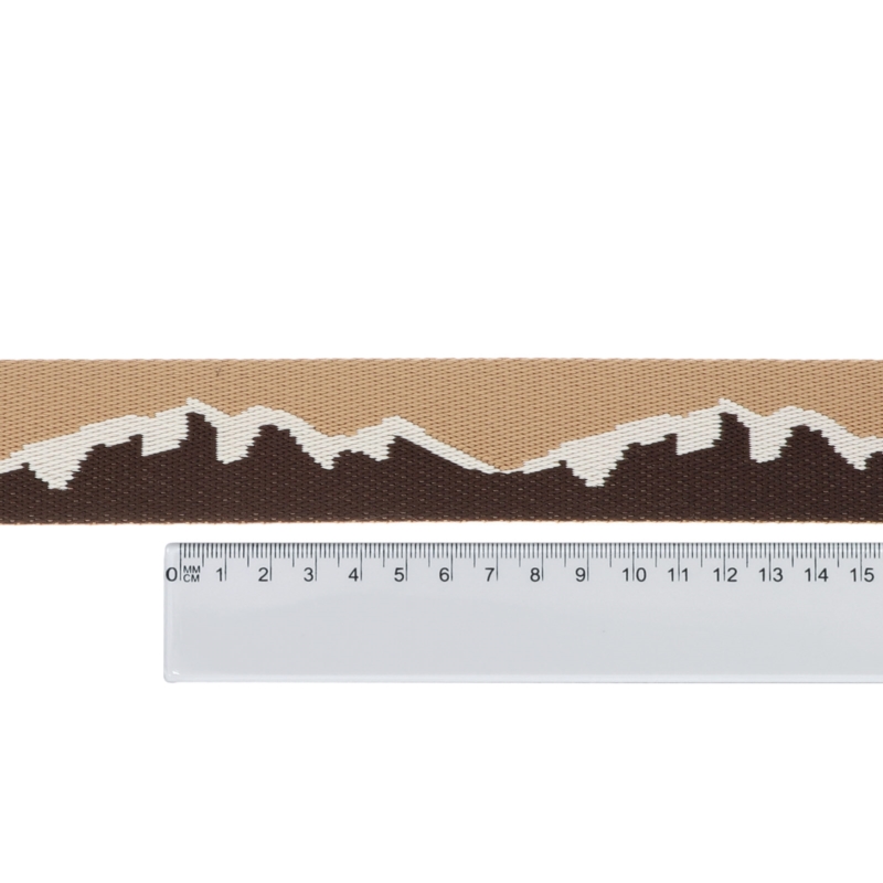 Polycotton tragband 38 mm/1,9 mm (+/-5%) mm mountain Braun 50 yd