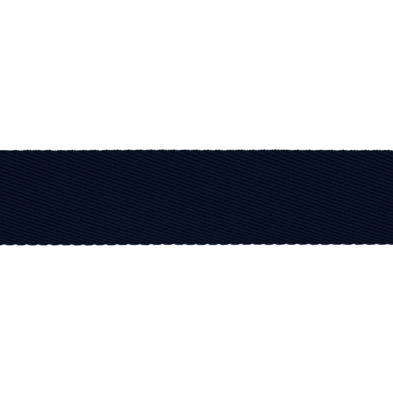 Polycotton popruh 38 mm/1,6 mm (+/-5%) tmavě modrá 50 yd