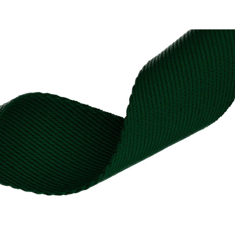 Polycotton webbing 38 mm/1,6 mm (+/-5%) green 50 yd