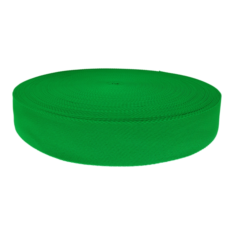 Polycotton popruh 50 mm/1,6 mm (+/-5%) C151 zelená 50 yd