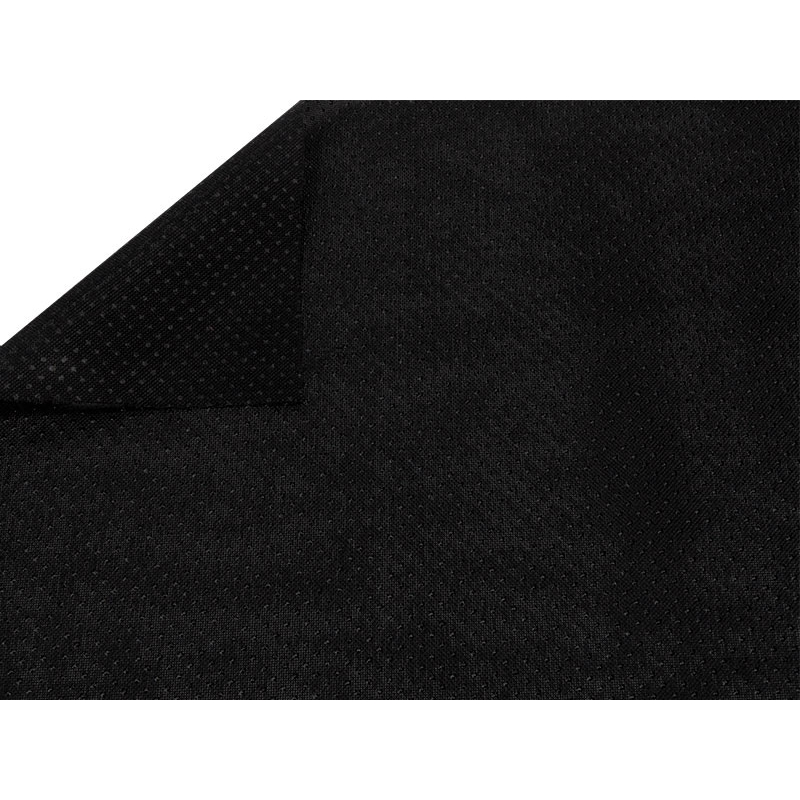 ANTI-SLIP POLYESTER FABRIC 600D PU COVERED BLACK  (580) 145 CM 100 MB