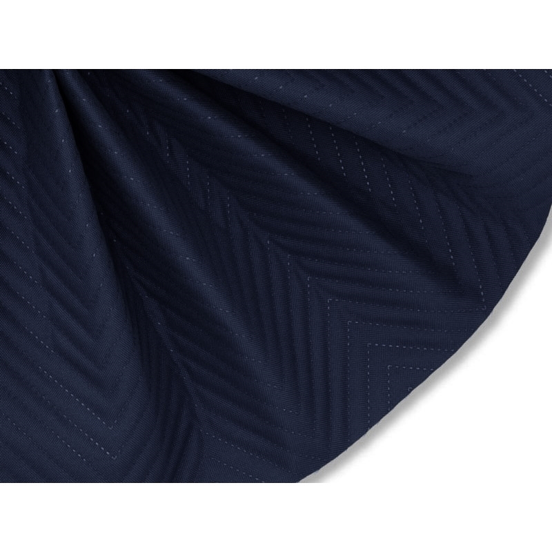 Quilted polyester fabric Oxford 600d pu*2 waterproof honeycomb (058) navy blue  160  cm  25 mb