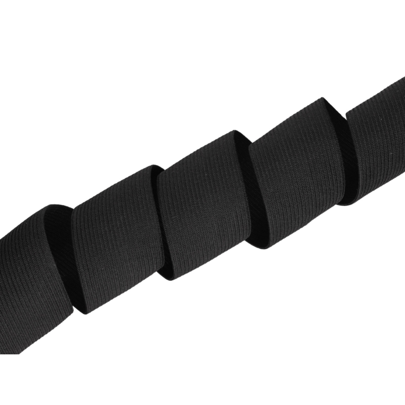 Pruženka hladká pletená 35 mm (580) černá polyester 25 m