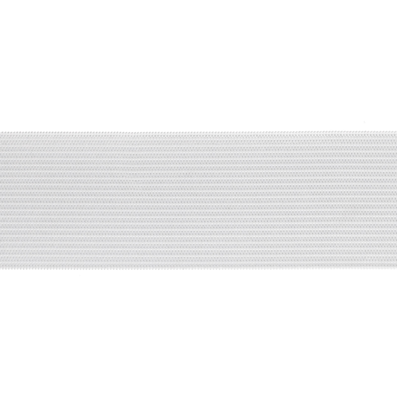 Taśma elastyczna płaska dziana 45 mm (501) biała poliester