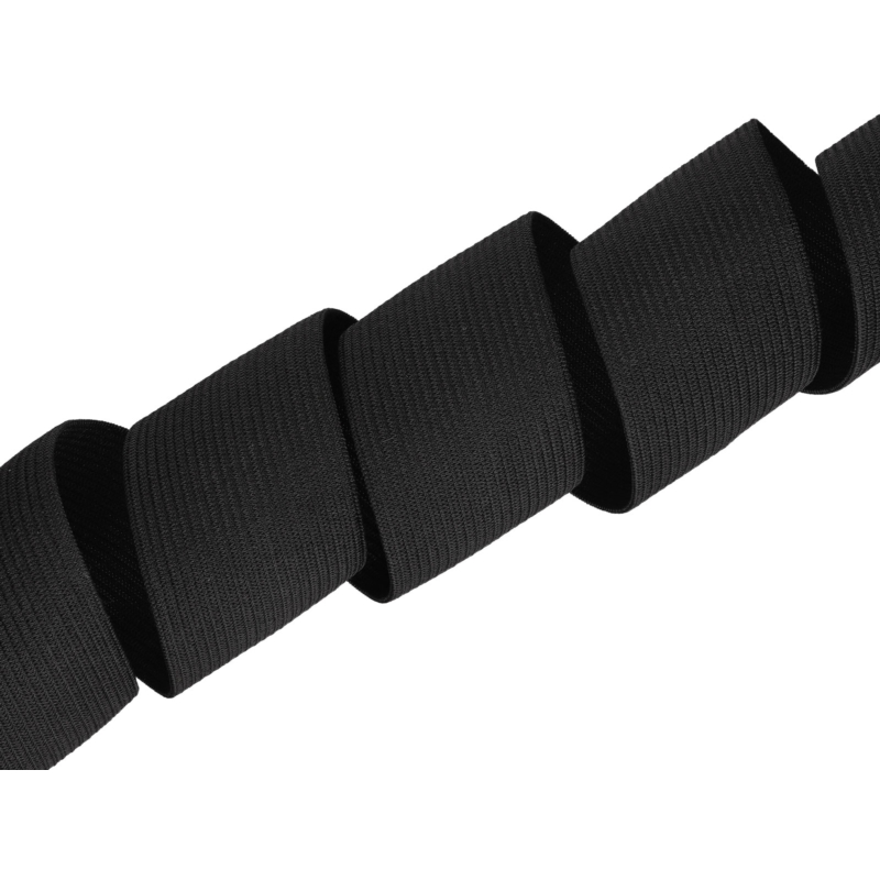 Pruženka hladká pletená 45 mm (580) černá polyester 25 m