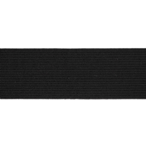 Taśma elastyczna płaska dziana 45 mm (580) czarna poliester