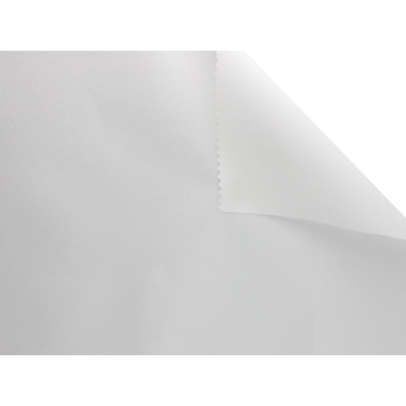 Tkanina poliestrowa oxford 300D PU wodoodporna (501) biała