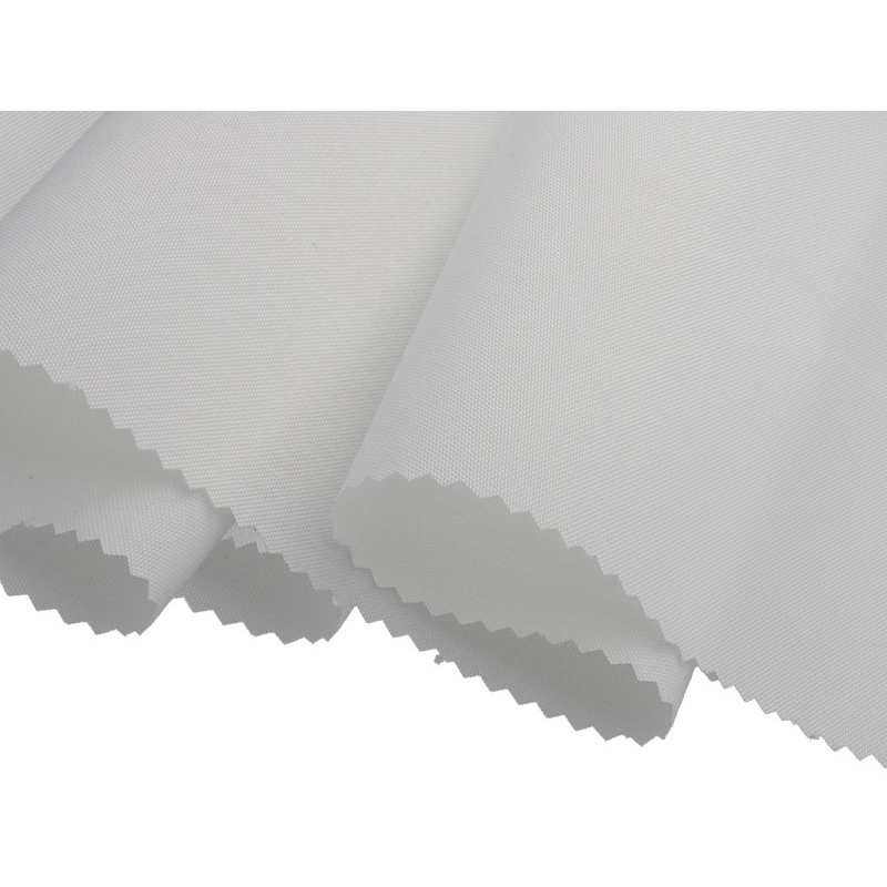 Polyester fabric Oxford 300d  pu*2  waterproof (501)&nbspwhite 160 cm