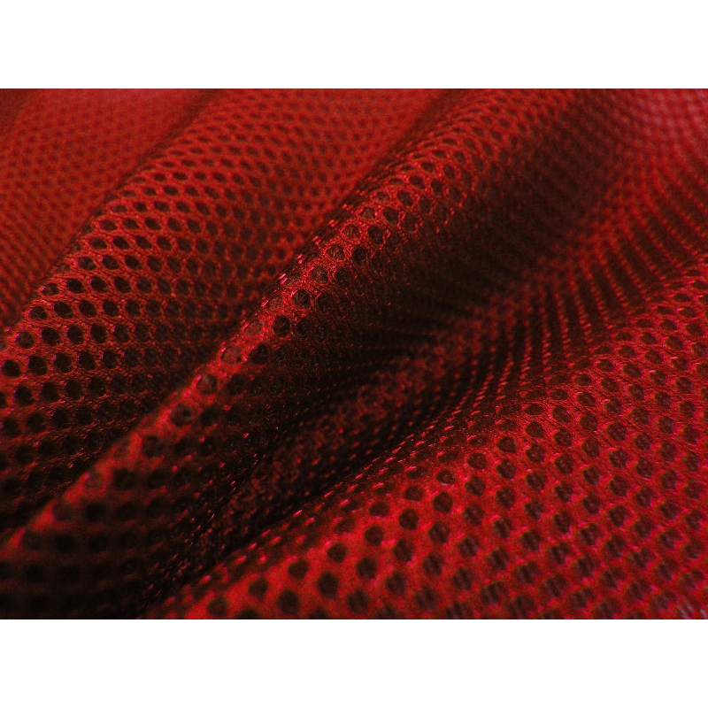 KNITTED MESH RED 210 G/M2 150 CM 25 MB