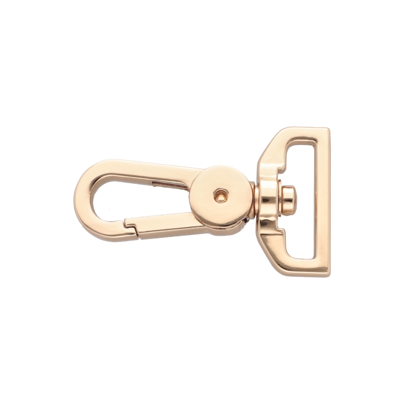 EXTRA  SHINING METAL SNAP  HOOK YME0586(0267A)    25  MM AUGUST LIGHT GOLD 1  PCS
